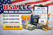 register USA llc for non US resident, ein, US company formation and compliance