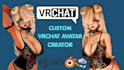 custom vrchat avatar, furry avatar, fursona vr character, 3d anime nsfw avatar