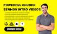 create custom church bumper sermon intro video series graphic design creation
