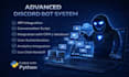 create an advanced discord bot system with full integration