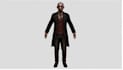 ps1 style 3d model low poly retro character psx game asset low poly design model