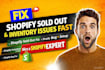 fix shopify sold out, inventory issues, bug fix and shopify store