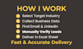 provide targeted b2b leads and linkedin leads for USA businesses