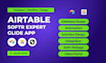 setup client portal softr webapp airtable database realtime dashboard glideapp