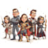 design premium superhero caricature character