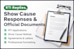 draft professional rti, legal replies and official documents
