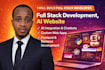 build full stack developer, full stack web development, ai website