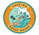 design high quality summer surfing mascot logo