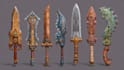 design unique weapons illustrations
