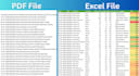 convert PDF to excel and create clean editable spreadsheets