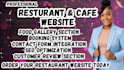 design restaurant website cafe website food website