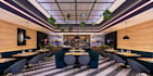 remodel 3d modern restaurant interior, cafe design,bar render, walkthrough video