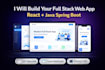 build custom web apps with react spring boot