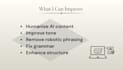 edit and improve ai generated content