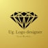 make a black and gold luxury logo design