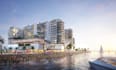 3d coastal development, green building,commercial compound,cgi ocean view render