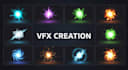 design high quality real time vfx, shaders, particle effect for unity games