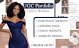 create a modern high converting, canva website, landing page or ugc portfolio