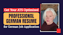craft an ats optimized resume or german cv labenslauf for job application