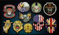 do embroidery patch digitizing into dst, pes, vp3, jef, exp, in 1 hour