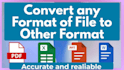 do pdf file conversion to various formats