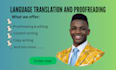 translate all languages and write content