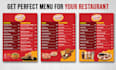 design print ready editable restaurant menu,food menu