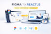 convert figma to react js responsive website