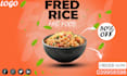 design modern food poster restaurant and cafe
