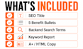 write and optimize your amazon listing with seo and keyword research