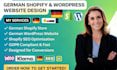 redesign dutch shopify store store website, wordpress website with shopify seo