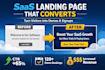 write saas landing page copy and b2b website conversion copy