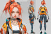 create cyberpunk character art