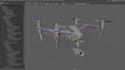 drone 3d model, camera drone render, dji drone, drone cad design for 3d printing
