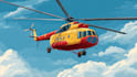 trace airplane, aircraft, helicopter into a vector cartoon