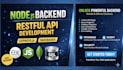 create fast node js or python rest API backend for dashboards, web, mobile apps