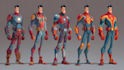 create scifi, fantasy, superhero character design