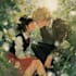 design a romantic couple in anime style
