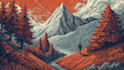 create a linocut illustration