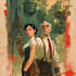 illustrate a superhero comic cover art