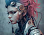 make a cyberpunk character art