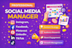 be your social media manager SMM