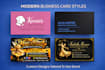 design a professional business card within 48 hours