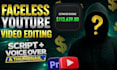create faceless youtube videos