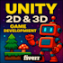 vou criar jogo 2d e 3d na unity para voce