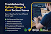 fix python django and flask backend bugs fast