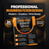 design professional business flyers, posters, and 3d mockups