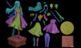 convert 2d to 3d model stl 3mf multicolor split parts for 3d printing character