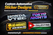 design automotive and customised stickers