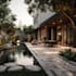 design landscape, terrace, backyard, pool, and patio